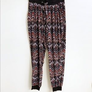 Eye Candy Tribal Print Jogger Pants